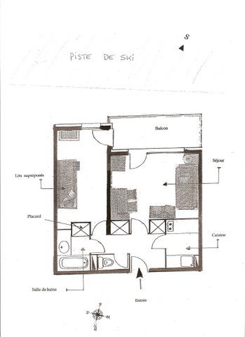 photo 16 Location entre particuliers Mribel appartement Rhne-Alpes Savoie Plan de la location