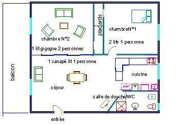 photo 2 Location entre particuliers Val d'Isre appartement Rhne-Alpes Savoie Plan de la location