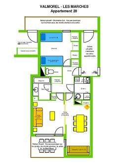 photo 11 Location entre particuliers Valmorel appartement Rhne-Alpes Savoie Plan de la location