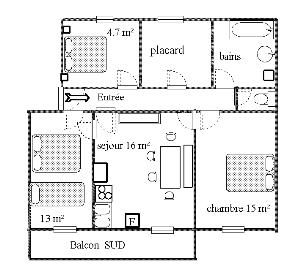 photo 3 Location entre particuliers Val Cenis appartement Rhne-Alpes Savoie Plan de la location