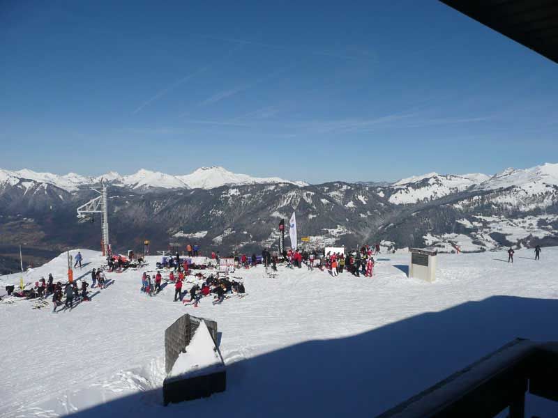 photo 4 Location entre particuliers Samons studio Rhne-Alpes Haute-Savoie Vue du balcon