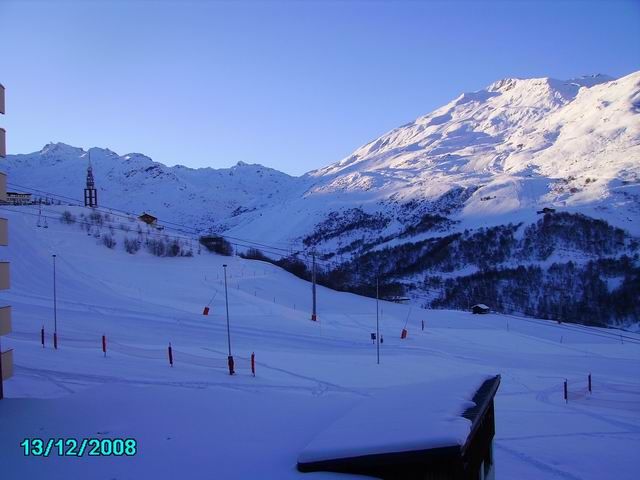 photo 4 Location entre particuliers Les Menuires studio Rhne-Alpes Savoie Vue du balcon