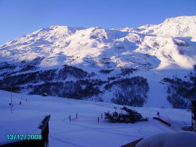 photo 6 Location entre particuliers Les Menuires studio Rhne-Alpes Savoie Vue du balcon