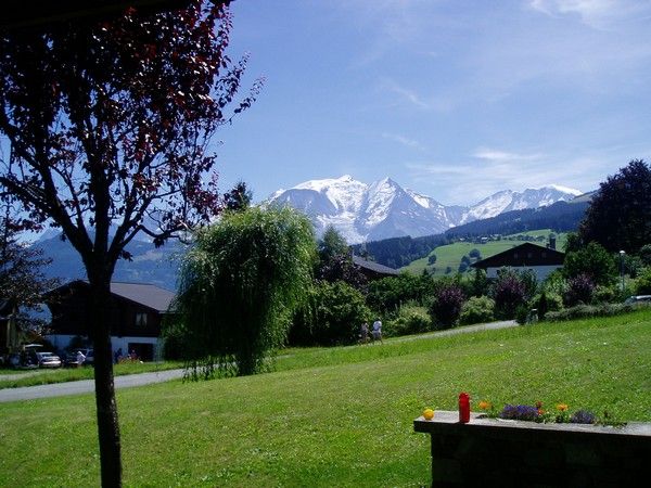 photo 10 Location entre particuliers Combloux appartement Rhne-Alpes Haute-Savoie Vue depuis la location