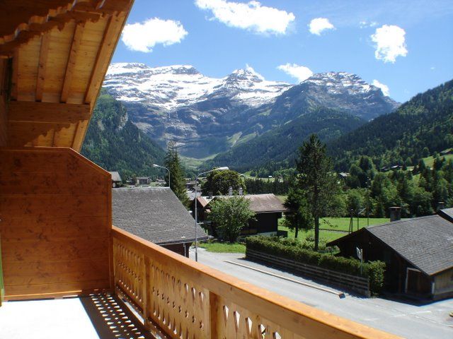 photo 6 Location entre particuliers Les Diablerets appartement Vaud  Vue du balcon