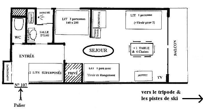 photo 1 Location entre particuliers Le Corbier appartement Rhne-Alpes Savoie Plan de la location