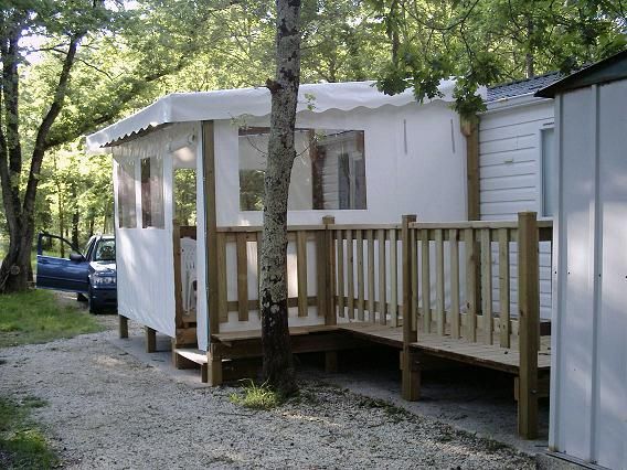 photo 2 Location entre particuliers Saint Pierre d'Olron mobilhome Poitou-Charentes Charente-Maritime Terrasse