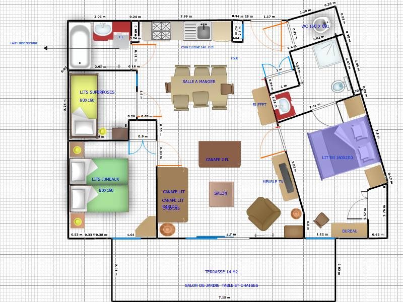 photo 18 Location entre particuliers Les Saisies appartement Rhne-Alpes Savoie Plan de la location