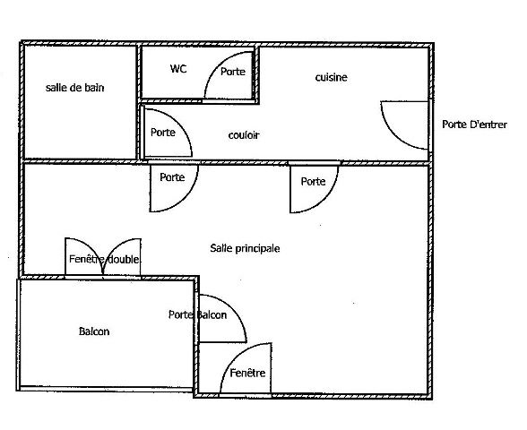 photo 6 Location entre particuliers Valmorel studio Rhne-Alpes Savoie Plan de la location