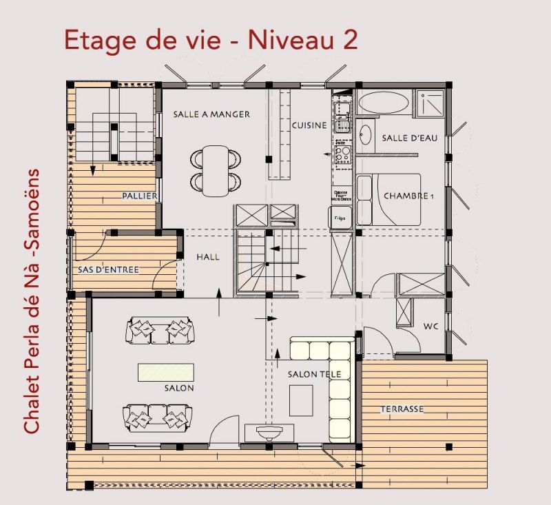 photo 27 Location entre particuliers Samons chalet Rhne-Alpes Haute-Savoie Plan de la location