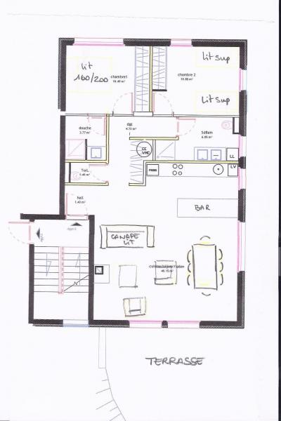 photo 17 Location entre particuliers Valmorel appartement Rhne-Alpes Savoie Plan de la location