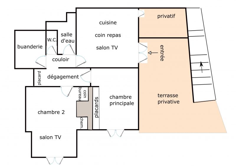 photo 25 Location entre particuliers Le Lavandou appartement Provence-Alpes-Cte d'Azur Var Plan de la location