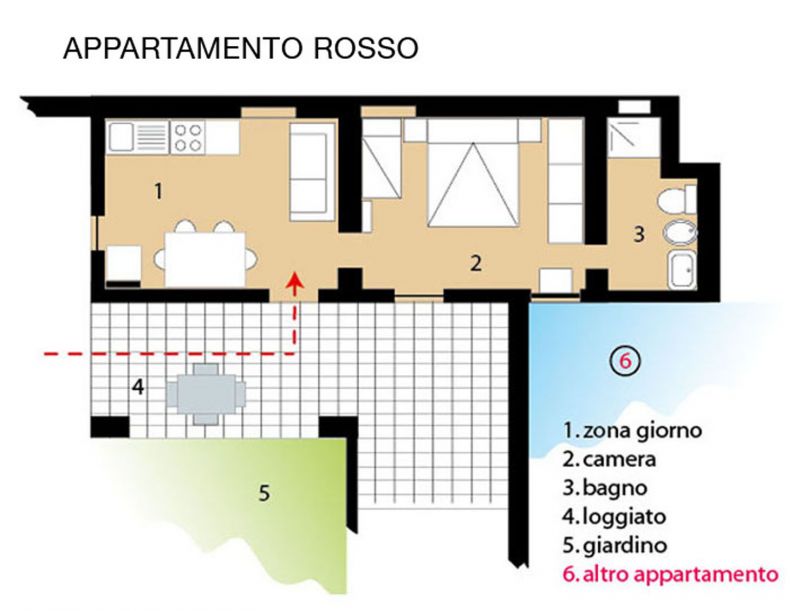 photo 9 Location entre particuliers Portoferraio appartement Toscane Ile d'Elbe Plan de la location