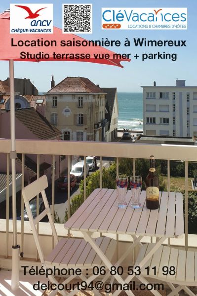 photo 1 Location entre particuliers Wimereux studio Nord-Pas de Calais Pas de Calais Vue du balcon