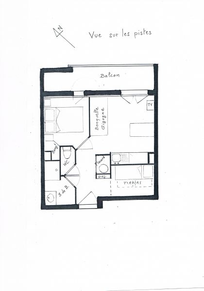 photo 16 Location entre particuliers Les 2 Alpes appartement Rhne-Alpes Isre Plan de la location