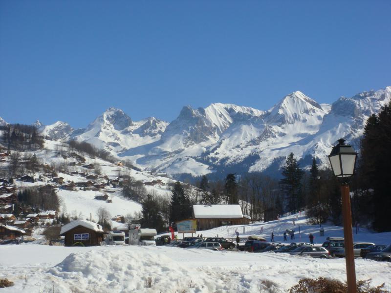 photo 9 Location entre particuliers Le Grand Bornand appartement Rhne-Alpes Haute-Savoie Vue de la terrasse