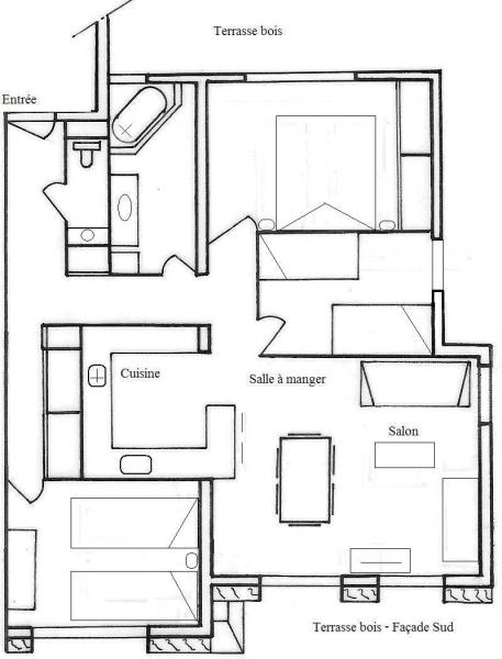 photo 8 Location entre particuliers Le Grand Bornand appartement Rhne-Alpes Haute-Savoie Plan de la location