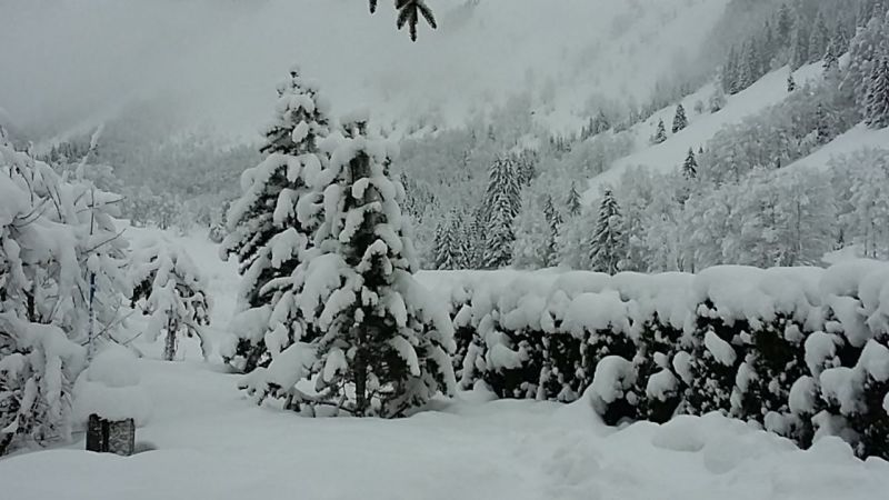 photo 15 Location entre particuliers Le Grand Bornand appartement Rhne-Alpes Haute-Savoie Vue de la terrasse