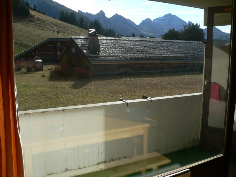 photo 4 Location entre particuliers Manigod-Croix Fry/L'tale-Merdassier studio Rhne-Alpes Haute-Savoie Balcon