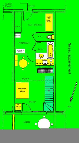 photo 18 Location entre particuliers La joue du Loup appartement Provence-Alpes-Cte d'Azur Hautes-Alpes Plan de la location