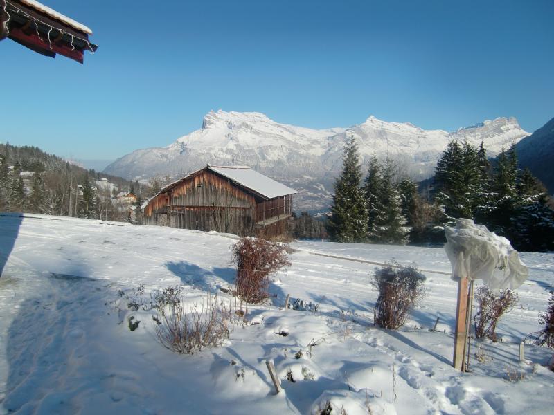 photo 12 Location entre particuliers Megve chalet Rhne-Alpes Haute-Savoie Vue depuis la location