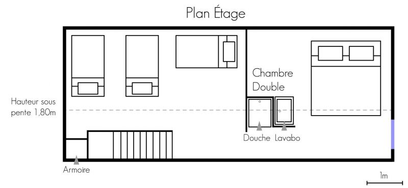 photo 2 Location entre particuliers Mribel appartement Rhne-Alpes Savoie Plan de la location