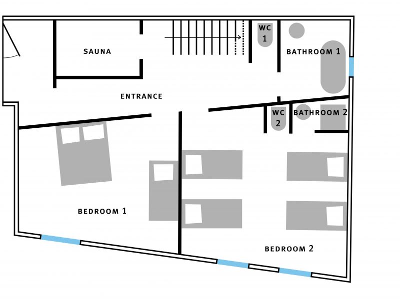 photo 13 Location entre particuliers Mribel chalet Rhne-Alpes Savoie Plan de la location