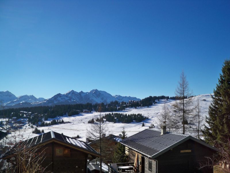 photo 17 Location entre particuliers Les Saisies studio Rhne-Alpes Savoie Vue de la terrasse