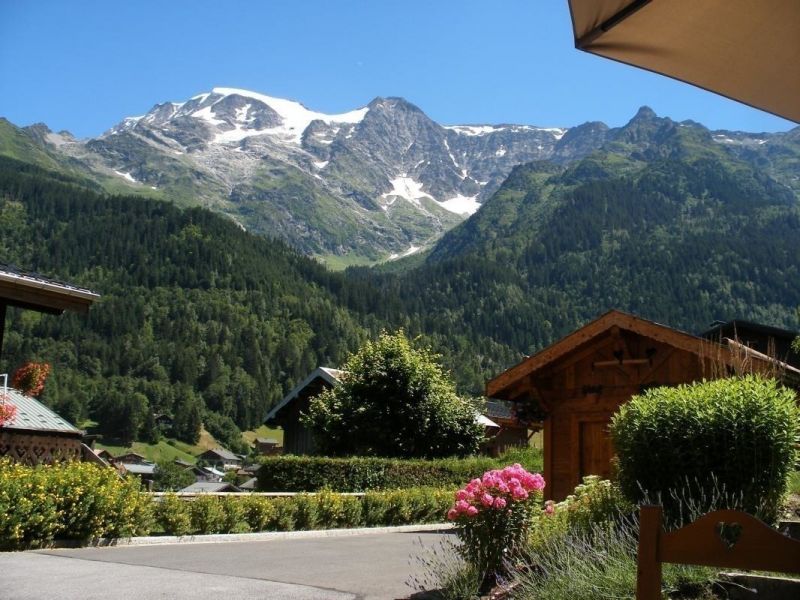 photo 7 Location entre particuliers Les Contamines Montjoie appartement Rhne-Alpes Haute-Savoie Vue de la terrasse