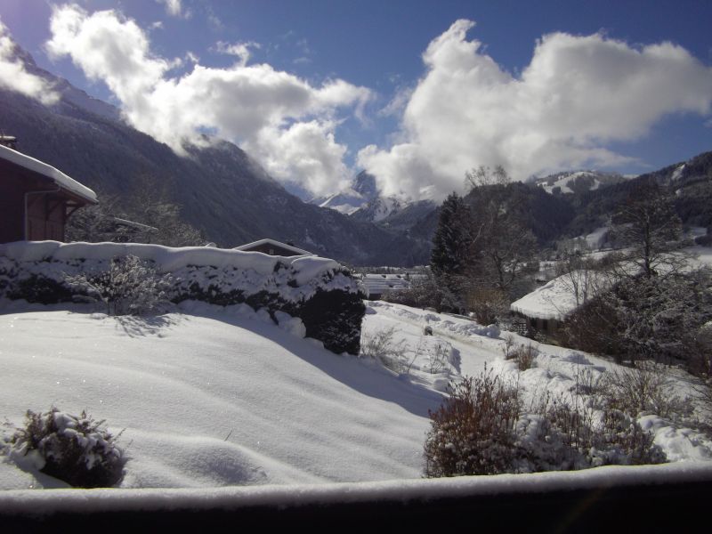 photo 16 Location entre particuliers Les Contamines Montjoie chalet Rhne-Alpes Haute-Savoie Vue de la terrasse