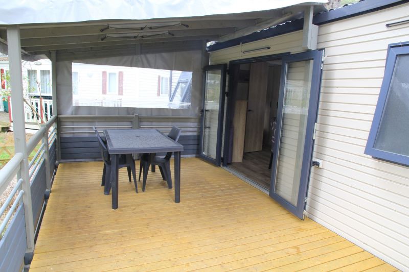 photo 2 Location entre particuliers Quend Plage mobilhome Picardie Somme Vue de la terrasse