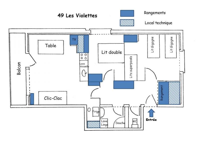 photo 13 Location entre particuliers Les 2 Alpes appartement Rhne-Alpes Isre Plan de la location