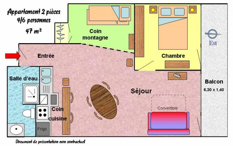 photo 11 Location entre particuliers Les 2 Alpes appartement Rhne-Alpes Isre Plan de la location