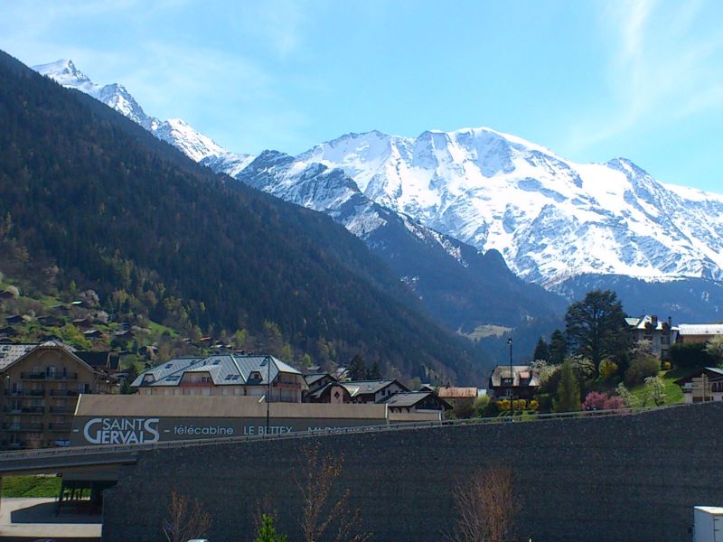 photo 13 Location entre particuliers Saint Gervais Mont-Blanc appartement Rhne-Alpes Haute-Savoie Vue du balcon