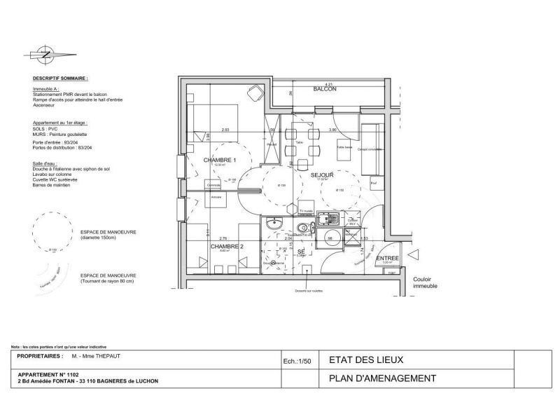 photo 6 Location entre particuliers Bagnres-de-Luchon appartement Midi-Pyrnes Haute Garonne Plan de la location