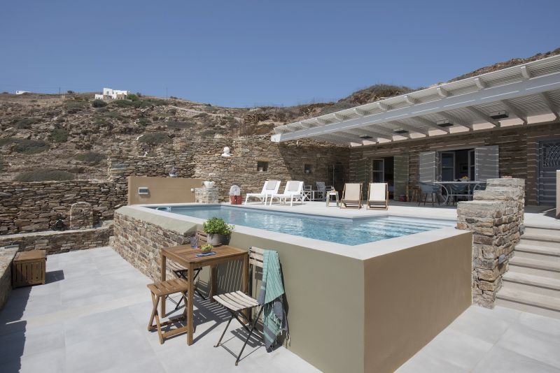 photo 4 Location entre particuliers Ios maison Sud de l'ge Cyclades Piscine