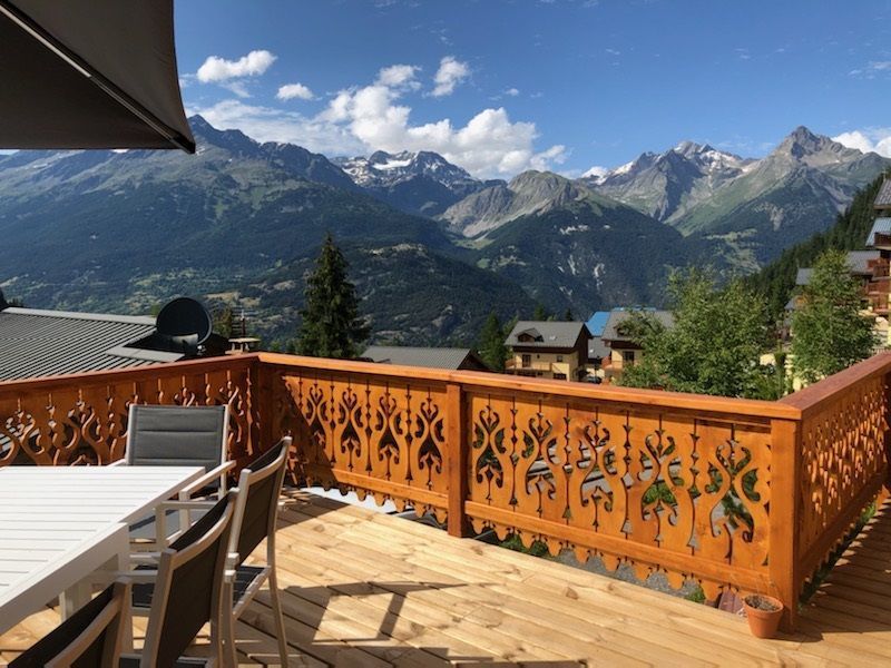 photo 10 Location entre particuliers Valfrjus chalet Rhne-Alpes Savoie Vue de la terrasse