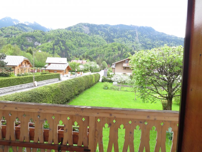 photo 4 Location entre particuliers Samons appartement Rhne-Alpes Haute-Savoie Vue du balcon