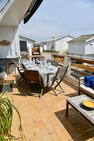 photo 4 Location entre particuliers Gruissan chalet Languedoc-Roussillon Aude Terrasse