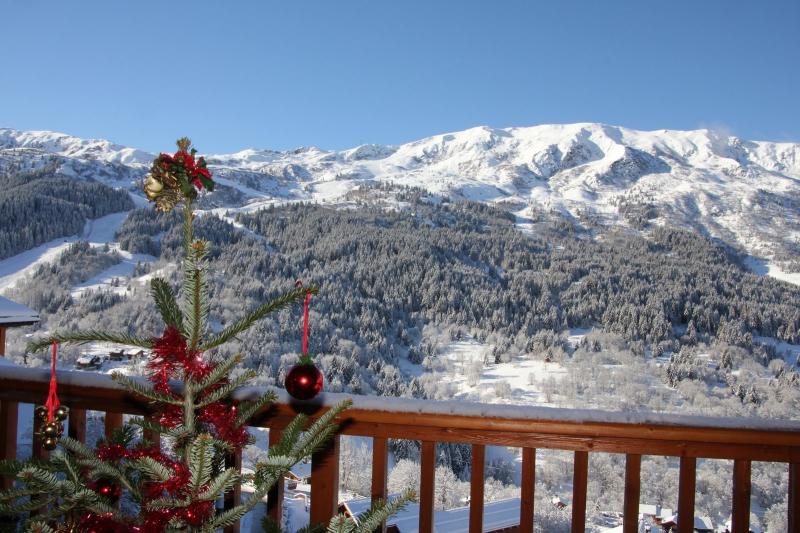 photo 17 Location entre particuliers Mribel appartement Rhne-Alpes Savoie Vue de la terrasse