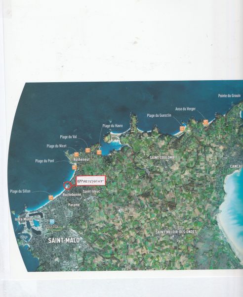 photo 13 Location entre particuliers Saint Malo appartement Bretagne Ille et Vilaine Carte