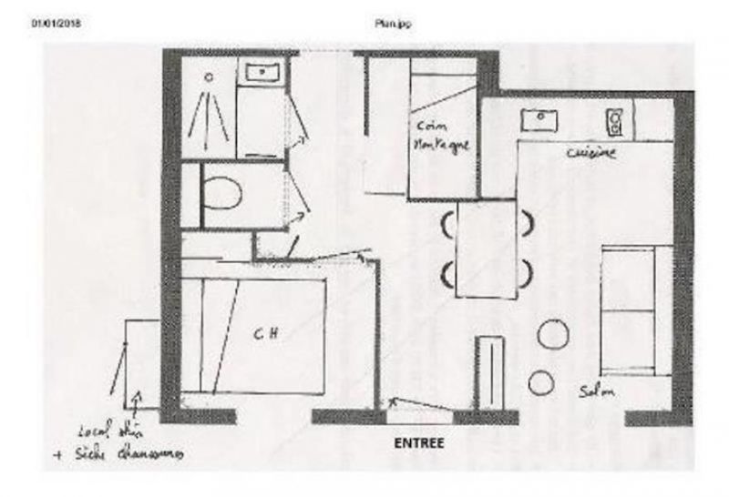 photo 2 Location entre particuliers Areches Beaufort appartement Rhne-Alpes Savoie Plan de la location