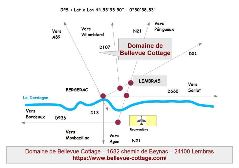 photo 19 Location entre particuliers Bergerac gite Aquitaine Dordogne Plan de la location
