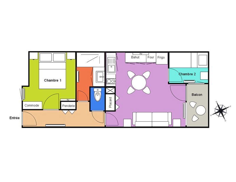 photo 10 Location entre particuliers Saint Lary Soulan appartement Midi-Pyrnes Hautes-Pyrnes Plan de la location