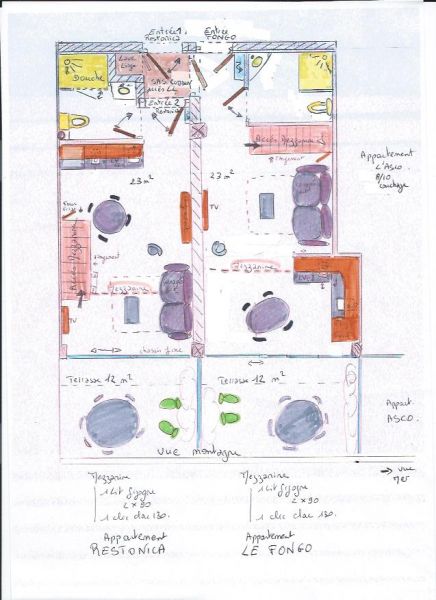 photo 13 Location entre particuliers Algajola appartement Corse Haute-Corse Plan de la location