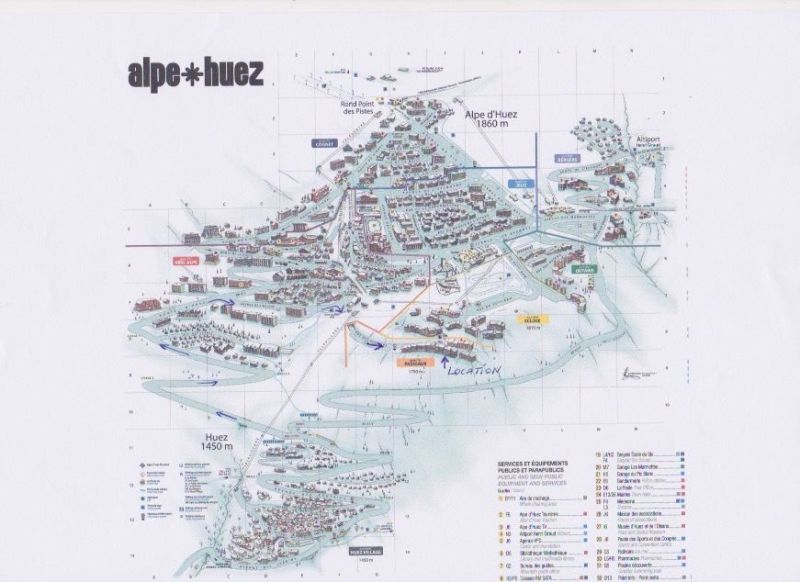 photo 19 Location entre particuliers Alpe d'Huez appartement Rhne-Alpes Isre Carte
