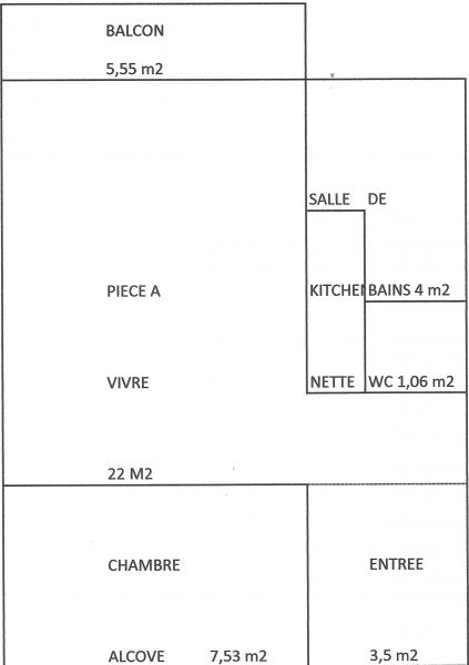 photo 8 Location entre particuliers Biscarrosse studio Aquitaine Landes Plan de la location