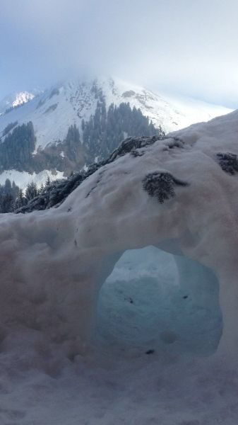 photo 26 Location entre particuliers Praz de Lys Sommand chalet Rhne-Alpes Haute-Savoie Vue de la terrasse