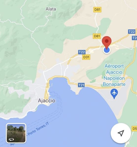 photo 11 Location entre particuliers Ajaccio studio Corse Corse du Sud Carte