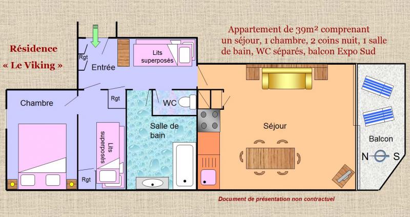 photo 11 Location entre particuliers Les 2 Alpes appartement Rhne-Alpes  Plan de la location